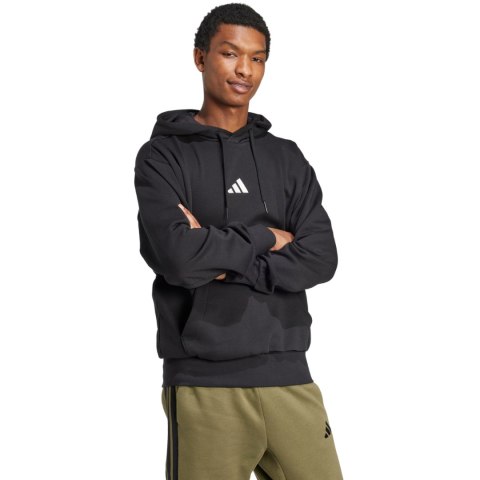 Bluza męska adidas Essentials Feelcozy Fleece Hoodie czarna JE3807 Adidas
