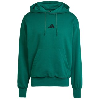 Bluza męska adidas Essentials Feelcozy Fleece Hoodie zielona JE3802 Adidas