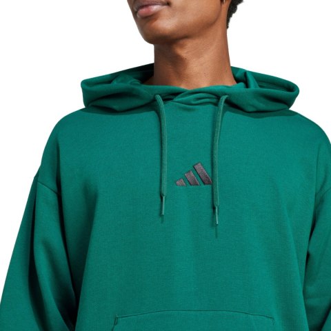 Bluza męska adidas Essentials Feelcozy Fleece Hoodie zielona JE3802 Adidas Bluza męska adidas Essentials Feelcozy Fleece Hoodie zielona JE3802 Adidas