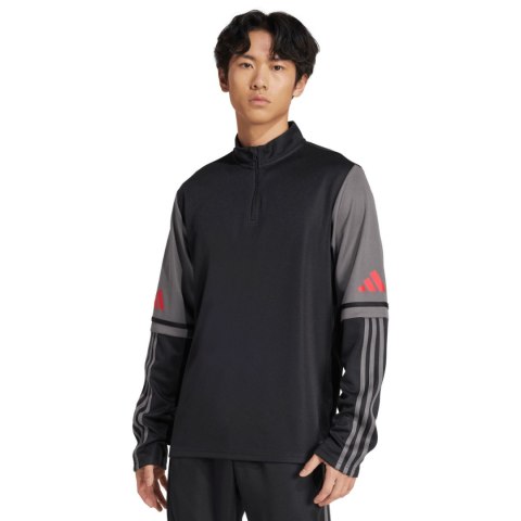 Bluza męska adidas Squadra 25 Training Top czarno-szara JD1629 Adidas Bluza męska adidas Squadra 25 Training Top czarno-szara JD1629 Adidas