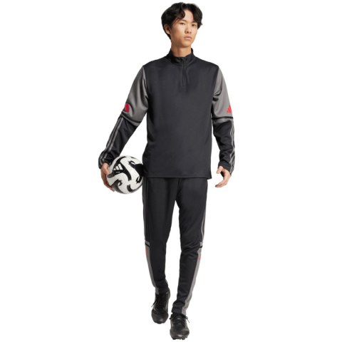 Bluza męska adidas Squadra 25 Training Top czarno-szara JD1629 Adidas Bluza męska adidas Squadra 25 Training Top czarno-szara JD1629 Adidas