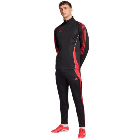 Bluza męska adidas Tiro 24 Training Top czarno-czerwona JN4565 Adidas Bluza męska adidas Tiro 24 Training Top czarno-czerwona JN4565 Adidas