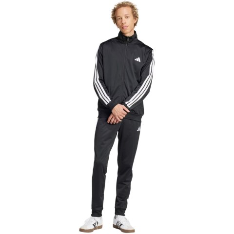 Dres męski adidas Sportswear Basic 3-Stripes Tricot czarny JI8858 Adidas Dres męski adidas Sportswear Basic 3-Stripes Tricot czarny JI8858 Adidas