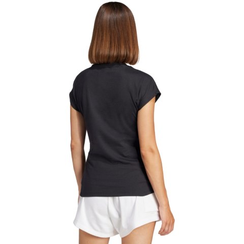 Koszulka damska adidas Essentials Linear Cotton czarna JC8238 Adidas Koszulka damska adidas Essentials Linear Cotton czarna JC8238 Adidas
