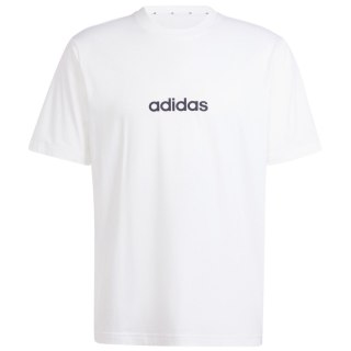 Koszulka męska adidas Essentials Linear Single biała JE9000 Adidas
