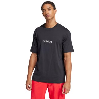 Koszulka męska adidas Essentials Linear Single czarna JE8993 Adidas