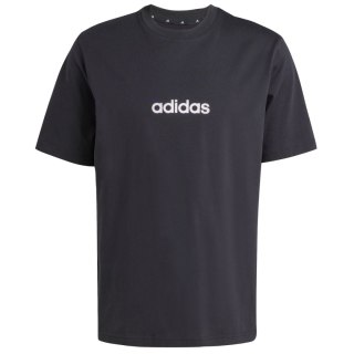 Koszulka męska adidas Essentials Linear Single czarna JE8993 Adidas
