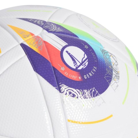 Piłka nożna adidas Women's Euro25 League biało-fioletowa JH1262 Adidas Piłka nożna adidas Women's Euro25 League biało-fioletowa JH1262 Adidas