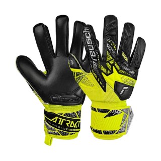 Rękawice bramkarskie Reusch Attrakt Silver Junior żółto-czarne 5572215 2025 Reusch