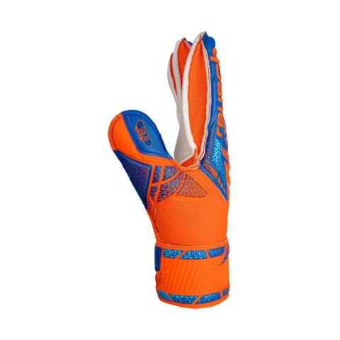 Rękawice bramkarskie Reusch Attrakt Solid Finger Support Junior niebiesko-pomarańczowe 5472510 2290 Reusch Rękawice bramkarskie Reusch Attrakt Solid Finger Support Junior niebiesko-pomarańczowe 5472510 2290 Reusch