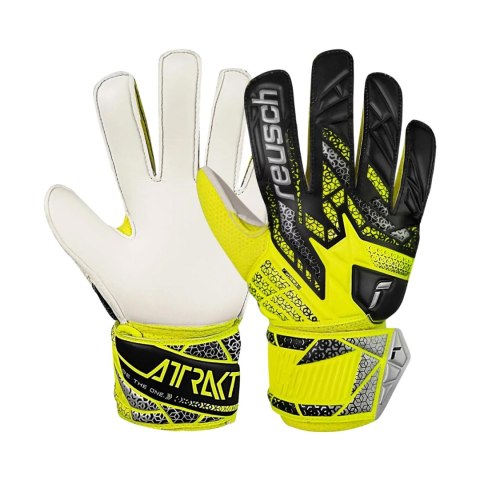 Rękawice bramkarskie Reusch Attrakt Solid Junior żółto-czarne 5572515 2014 Reusch