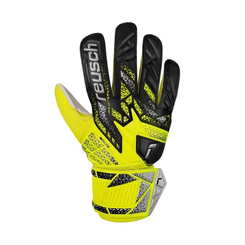 Rękawice bramkarskie Reusch Attrakt Solid Junior żółto-czarne 5572515 2014 Reusch