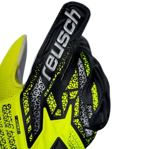 Rękawice bramkarskie Reusch Attrakt Solid Junior żółto-czarne 5572515 2014 Reusch