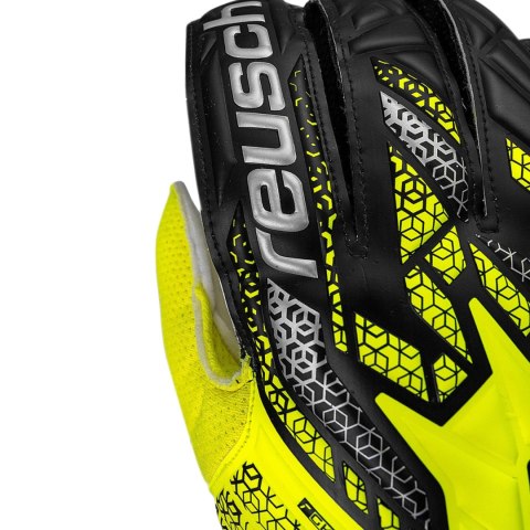 Rękawice bramkarskie Reusch Attrakt Solid żółto-czarne 5570515 2014 Reusch