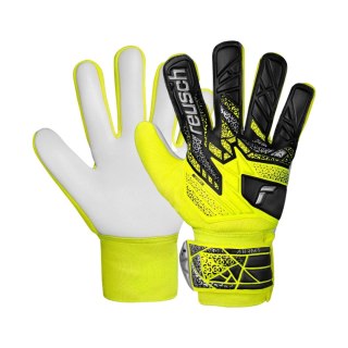 Rękawice bramkarskie Reusch Attrakt Starter Solid Junior żółto-czarne 5572514 2014 Reusch