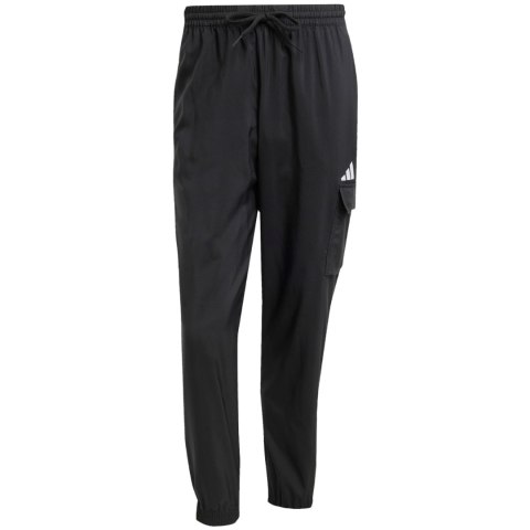 Spodnie męskie adidas Essentials Small Logo Cargo czarne JF3538 Adidas Spodnie męskie adidas Essentials Small Logo Cargo czarne JF3538 Adidas