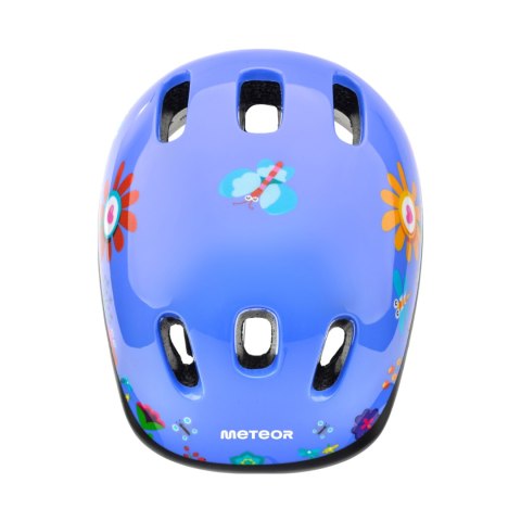 Kask rowerowy Meteor KS06 XS 44-48 cm Garden niebieski 24814 Meteor