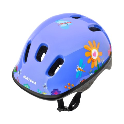 Kask rowerowy Meteor KS06 S 48-52 cm Garden niebieski 24815 Meteor