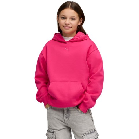 Bluza dla dzieci Puma ESS Centered Cat Logo Relaxed Hoodie fuksja 692973 59 152cm Puma