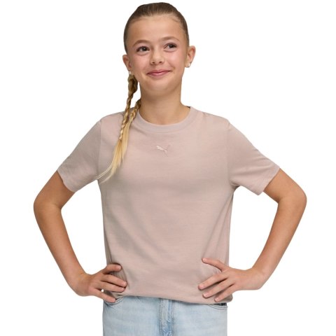 Koszulka dla dzieci Puma ESS Centered Cat Logo Tee różowa 692972 89 140cm Puma