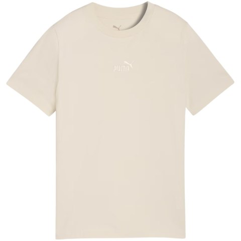 Koszulka dla dzieci Puma ESS Small No.1 Logo Centered Tee beżowa 692975 87 128cm Puma