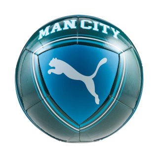 Piłka nożna Puma MCFC Culture turkusowo-niebieska 84976 13 5 Puma