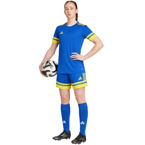 Spodenki damskie adidas Squadra 25 niebiesko-żółte JN5408 S Adidas teamwear