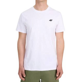 Koszulka męska 4F M3341 biała 4FWMM00TTSHM3341 10S XL 4F