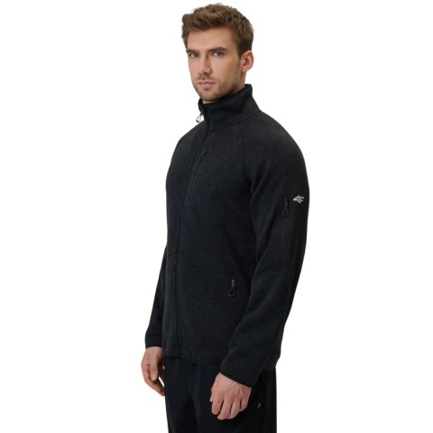 Polar męski 4F M443 głęboka czerń melanż 4FWSS26TFLEM443 20M XL 4F