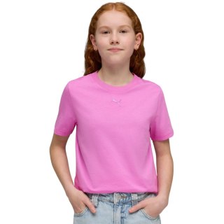Koszulka dla dzieci Puma ESS Centered Cat Logo Tee różowa 692972 74 140cm Puma