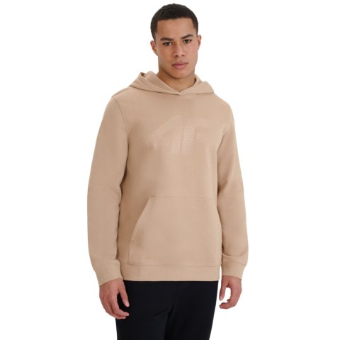 Bluza męska 4F M1621 beżowa 4FWSS25TSWSM1621 83S 4F Bluza męska 4F M1621 beżowa 4FWSS25TSWSM1621 83S 4F