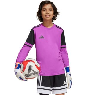 Koszulka bramkarska dla dzieci adidas Squadra 25 Long Sleeve fioletowa JJ1939 Adidas teamwear