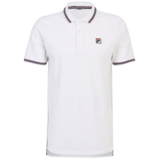 Koszulka męska polo Fila Lubbeek biała FAM0898 10001 Fila