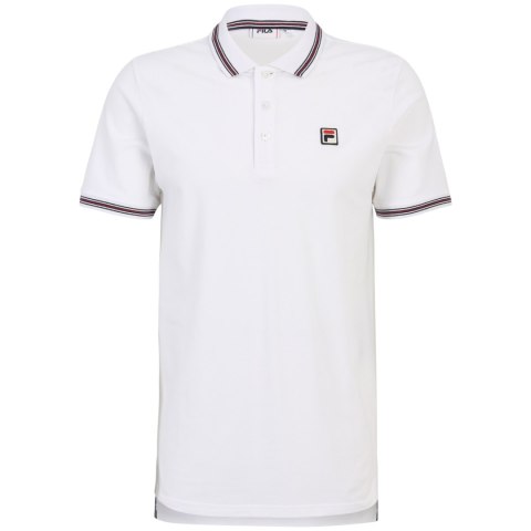Koszulka męska polo Fila Lubbeek biała FAM0898 10001 Fila