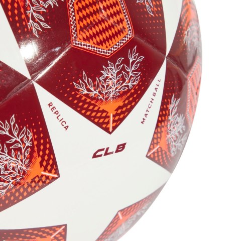 Piłka nożna adidas UCL Club 24/25 Knockout Stages czerwono-biała JH1284 Adidas teamwear Piłka nożna adidas UCL Club 24/25 Knockout Stages czerwono-biała JH1284 Adidas teamwear
