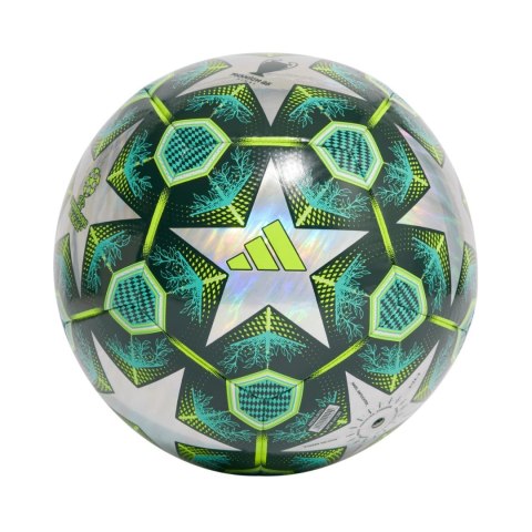 Piłka nożna adidas UCL Training 24/25 Knockout Stages Foil zielono-srebrna JH1280 Adidas teamwear Piłka nożna adidas UCL Training 24/25 Knockout Stages Foil zielono-srebrna JH1280 Adidas teamwear