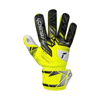 Rękawice bramkarskie Reusch Attrakt Grip Junior żółto-czarne 5572815 2014 Reusch