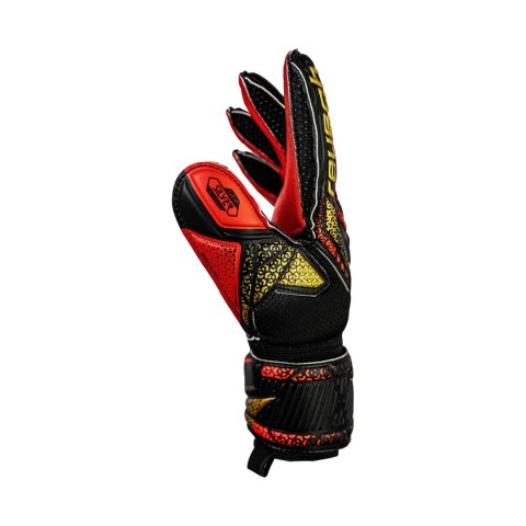 Rękawice bramkarskie Reusch Attrakt Silver Junior czarno-czerwone 5572215 7075 Reusch