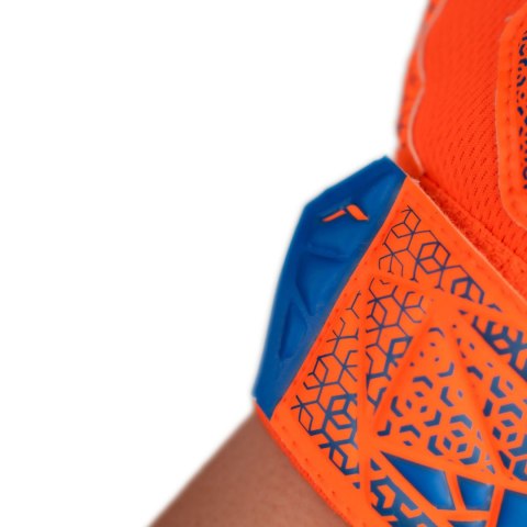 Rękawice bramkarskie Reusch Attrakt Starter Solid Finger Support Junior pomarańczowo-niebieskie 5472511 2290 Reusch
