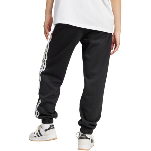 Spodnie damskie adidas Essentials 3-Stripes Fleece Loose-Fit czarne JE1276 Adidas Spodnie damskie adidas Essentials 3-Stripes Fleece Loose-Fit czarne JE1276 Adidas