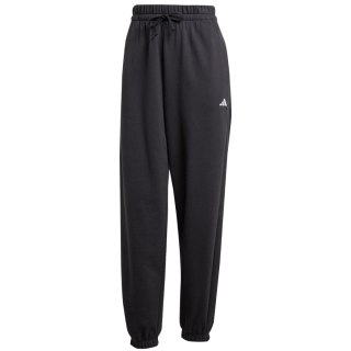 Spodnie damskie adidas Essentials Small Logo French Terry Cuffed czarne JD7999 Adidas