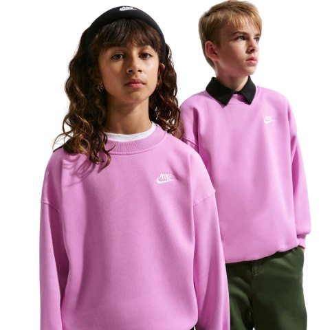 Bluza dla dzieci Nike Sportswear Club Fleece różowa FD2923 503 M Nike
