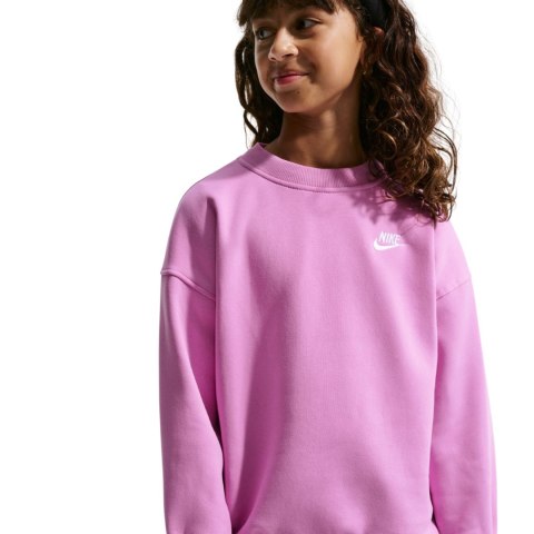 Bluza dla dzieci Nike Sportswear Club Fleece różowa FD2923 503 M Nike
