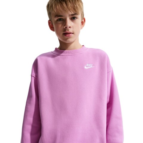 Bluza dla dzieci Nike Sportswear Club Fleece różowa FD2923 503 M Nike