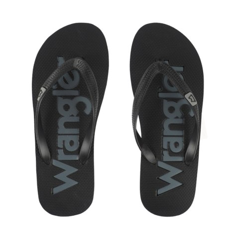 Klapki męskie Wrangler Cole Flipflop czarne 20261060 25Y 45 Wrangler