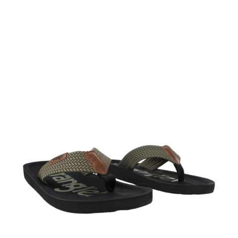 Klapki męskie Wrangler Zane Flipflop czarno-oliwkowe 20261061 58C 44 Wrangler