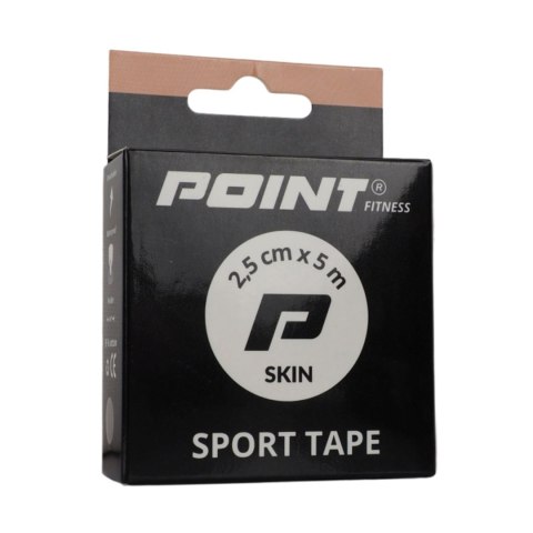 Taśma sportowa Point Tape 2,5 cm x 5 m beżowa Point