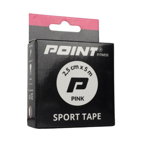 Taśma sportowa Point Tape 2,5 cm x 5 m różowa Point