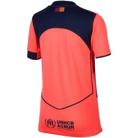 Koszulka dla dzieci Nike FC Barcelona Stadium 2025/26 pomarańczowa HM4122 855 L Nike