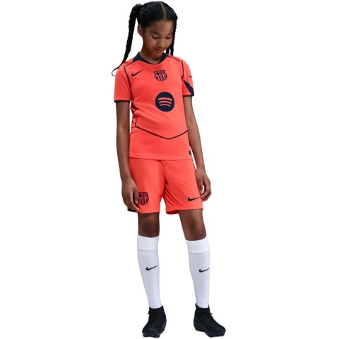 Koszulka dla dzieci Nike FC Barcelona Stadium 2025/26 pomarańczowa HM4122 855 M Nike